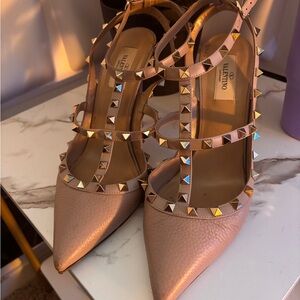 Valentino Women's Blush Studded Heels